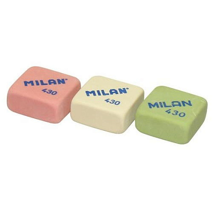 Ластик Milan "430", прямоугольный, синтетический каучук, 28*28*13мм