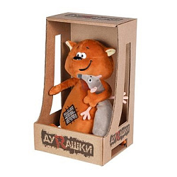 Мягкие Игрушки Мягкая Игрушка ДуRашки, Котэ и Мышка, 25 см, в Коробке