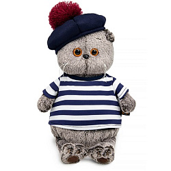 Ks22-010 Игрушка Кот Басик в тельняшке и берете