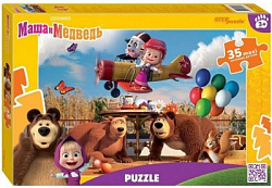 Мозаика "puzzle" 35 MAXI "Маша и Медведь (нов.)" (Анимаккорд)