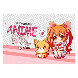 Настольное покрытие для лепки " Пчелка " 430*640 Anime girl