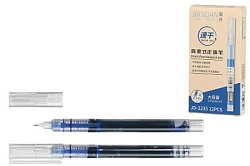 Роллер " Basir " 0,5мм, синий, полупрозрачный корпус