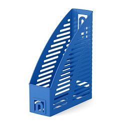Лоток для бумаг вертикальный пластиковый 85мм " Erich Krause " Base Vivid, синий