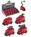 SY713-15X     Машинка пожарная, цена за 1шт. Размер: 8,5х7х5см