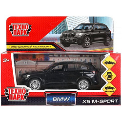 318089  Машина металл bmw X5 M-SPORT 12 см, двери, багаж, черн, кор. Технопарк в кор.2*36шт