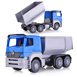 Самосвал Мерседес "Axor"  (3-х осный 24,5 см. Синий.)