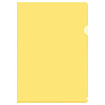 Папка-уголок " KWELT " А4 желтая, пластик 0,15мм, прозрачная