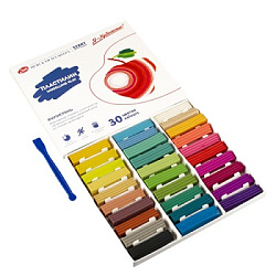 Пластилин " Я- Художник! " 30цв 450г со стеком, картонная упаковка