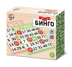 Игра настольная "Бинго" (карт.фишки)