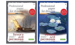 Бумага для рисования " Bruno Visconti " А4 8л Профессиональная, плотность бумаги - 160г/м2, ассорти-