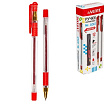 Ручка шариковая " deVente " Mr. Gold Speed Pro красная 0,5мм, толщина письма 0,25мм, каучуковый держ