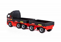 Автомобиль бортовой "MAMMOET" с прицепом (в сеточке)