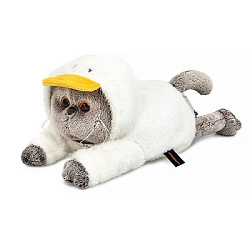 Kl19-002 Игрушка Кот Басик в худи "Гусик" (лежачий)