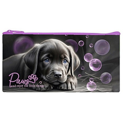 Пенал мягкий ПМП 17-20 ДАЙ ЛАПУ ткань,дизайн арт.87041 (1/36шт)