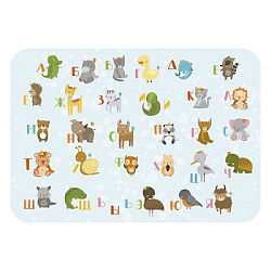 Настольное покрытие для лепки " Пчелка " 330*230мм Алфавит