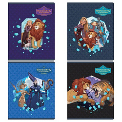 Тетрадь 48л., А5, клетка BG "Волшебник изумрудного города", матовая ламинация, выборочный лак, с фор