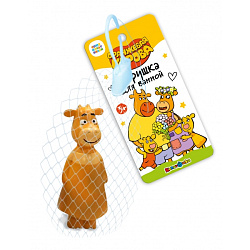 315997 Игрушка для ванны Оранжевая корова Ма, 10см КАПИТОШКА в кор.100шт