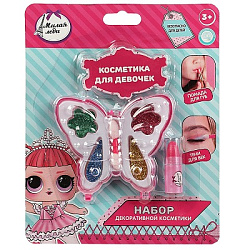 Косметика ДЛЯ ДЕВОЧЕК тени с блестками, помада МИЛАЯ ЛЕДИ в кор.2*288шт