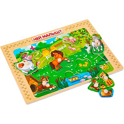 Рамка-вкладыш "чей малыш" в терм. пленке Буратино в кор.100шт