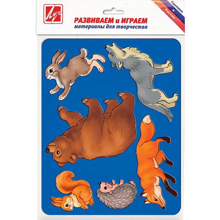 Трафарет пластм. ЛЕСНЫЕ ЗВЕРИ арт.9С446-08