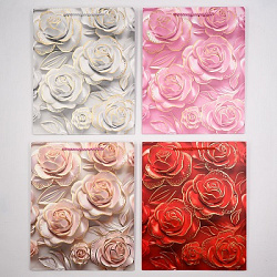 Пакет РОЗЫ 26*32*10см тисн.фольг. арт.YC383M (1/12/480шт)