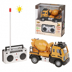 Бетоновоз р/у, 4 канала, свет, эл.пит. АА*4шт.не вх.в комплект, коробка