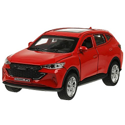 371216 Машина металл HAVAL "haval f7", длина 12 см, дв, багаж, инер, красн, в кор. Технопарк в кор.2