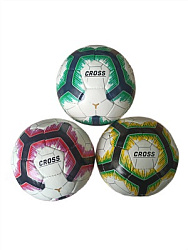 Мяч футбольный Cross, латекс, 32 панелей, ручное шитье, р-р: 5 (50pcs)