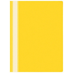 Скоросшиватель пластиковый А4 " KWELT " 100/120мкм жёлтый, текстура поверхности- песок